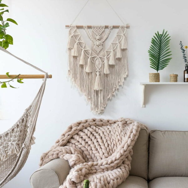 Hand-woven Macrame Wall Hanging - Image 2